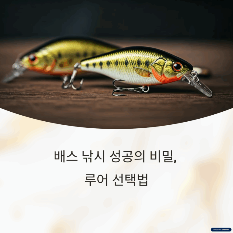 배스 낚시 입문자를 위한 루어 선택법, 이건 꼭 알자