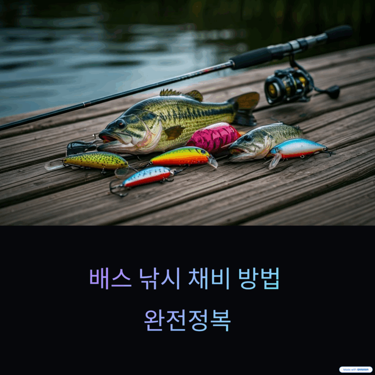 배스 낚시 채비 방법 완전정복: 초보자용 쉬운 설명
